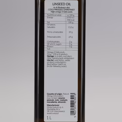 Linseed oil for Dr Budwig diet, cold-pressed - Ol'Vita 1000 ml