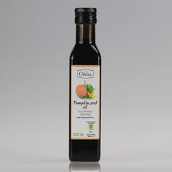 Raw Pumpkin Seed Oil, Unrefined, Cold Pressed and Crude, Ol'Vita 250 ml