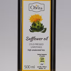 Safflower Oil, cold-pressed and crude, Ol'Vita 500 ml
