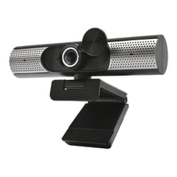 Platinet USB Webcam (with lens cover), 1080p Full HD, Popular USB-A connection, Integrated Microphone (noise cancelling), Built in Speakers (2x 1W), Adjustable Clip Base, 30 frames per second, Black, Cable 1.5m, One Year Warranty, Box