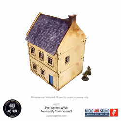 Micro Art Studio: WW2 Normandy Townhouse 3 HDF Prepainted Terrain