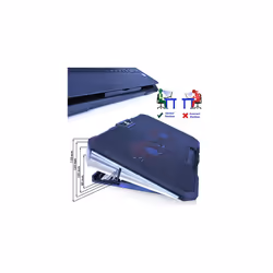 Gemini-Laptop Cooling Pad with 2 Fans, Adjustable Tilt and Red Backlight, Notebook Cooler, Cooling Fan, Laptop Cooling Stand, Laptop Tray
