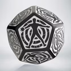 Q-workshop 12HIT05, Dodecahedron (12 sides), Adult & Child, Any gender, Plastic, Black, White, Poland