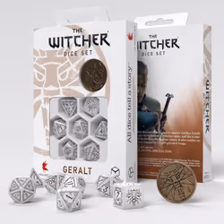 Q-workshop The Witcher Dice Set. Geralt - The White Wolf