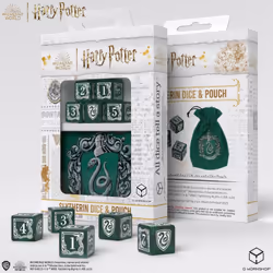 Q-workshop Harry Potter. Slytherin Dice & Pouch, Tetrahedron (4 sides), Adult & Child, Any gender, Harry Potter, Plastic, Gre ...