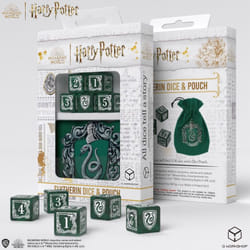 Q-workshop Harry Potter. Slytherin Dice & Pouch