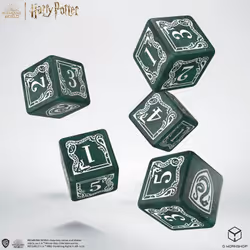 Q-workshop Harry Potter. Slytherin Dice & Pouch