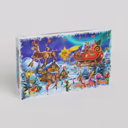 Q-workshop Advent Dice Calendar 2023, Rectangle, Freestanding, Multicolour
