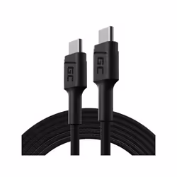 Green Cell KABGC29, 2 m, USB C, USB C, USB 2.0, 0.48 Gbit/s, Black