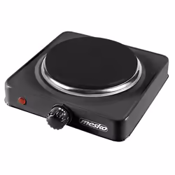 Mesko Home MS 6508, Black, Countertop, Sealed plate, 1 zone(s), 1 zone(s), Simmer