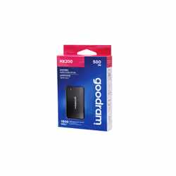 Goodram SSDPR-HX200-500 external solid state drive 500 GB USB Type-C USB 3.2 Gen 2x2 Black