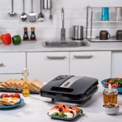 Zelmer ZSM7400 sandwich maker 1400 W Black, Steel
