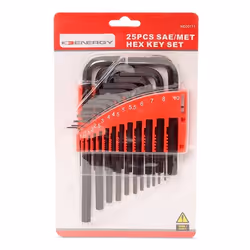 Angled Screwdriver Set; ENERGY; H1,27, H 1,5, H2 , H2,5 , H3, H4, H4,5, H5, H5,5, H6, H7, H8, H10 mm, H 5/64, 3/32, 1/16, 7/ ...