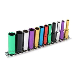 ENERGY NE00285 Socket set 12 Hexagon 1/4", 1/4