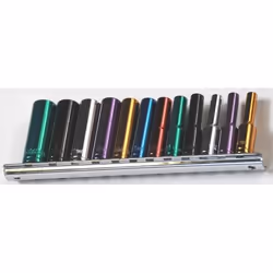 ENERGY NE00285 Socket set 12 Hexagon 1/4", 1/4