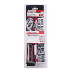 ENERGY NE00297 Socket set 12 Hexagon 3/8", 3/8 with ratchet function