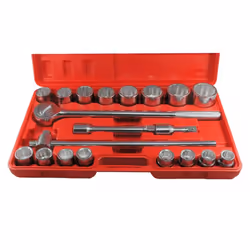 Socket set; ENERGY; 21 Double Hexagon 3/4", 3/4 with ratchet function