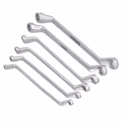 Double Ring Spanner Set; ENERGY; 6x7, 8x9, 10x11, 12x13, 14x15, 16x17 mm 6 Chrome Vanadium Steel