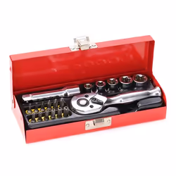 ENERGY NE00338 Socket set 20 Male Torx, Phillips-head (PH), Torx-TR 3/8", 3/8 with ratchet function