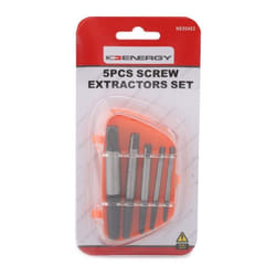 ENERGY NE00403 Bolt Extractor Set 5 2-8 mm, 3-6 mm, 8-11 mm, 11-14 mm, 14-18 mm