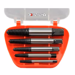 ENERGY NE00403 Bolt Extractor Set 5 2-8 mm, 3-6 mm, 8-11 mm, 11-14 mm, 14-18 mm