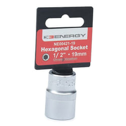 ENERGY NE00421-19 Socket 19 mm Chrome Vanadium Steel Hexagon