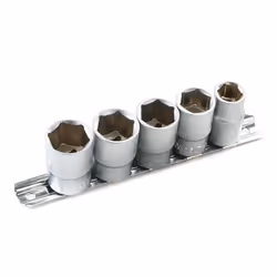ENERGY NE00421-SK5 Socket set 5 Hexagon Chrome Vanadium Steel 1/2