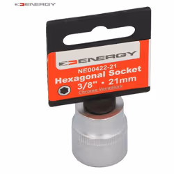 ENERGY NE00422-21 Socket 21 mm Chrome Vanadium Steel Hexagon