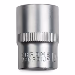 ENERGY NE00423-19 Socket 19 mm Chrome Vanadium Steel Double Hexagon