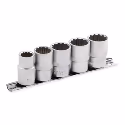 ENERGY NE00423-SK5 Socket set 5 Double Hexagon Chrome Vanadium Steel 1/2