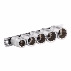 ENERGY NE00423-SK5 Socket set 5 Double Hexagon Chrome Vanadium Steel 1/2