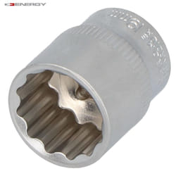 ENERGY NE00424-19 Socket 19 mm Chrome Vanadium Steel Double Hexagon