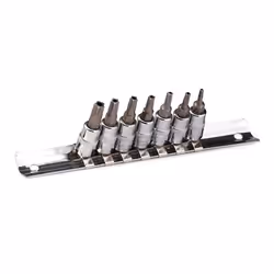 ENERGY NE00495 Socket set 7 Torx-TR Chrome Vanadium Steel 1/4