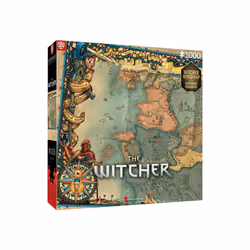 Good Loot The Witcher: Northern Kingdom Map Jigsaw puzzle 1000 pc(s) Video game