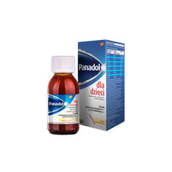 Panadol dla dzieci 120 mg/ 5 ml, zawiesina doustna, smak truskawkowy, 100 ml