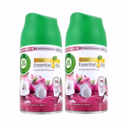 2 x Air Wick Freshmatic Max Automatic Spray Refill 250ml - Smooth Satin & Moon Lily