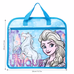 Frozen Kids Childrens Zipped School Book Bag Primary Reading Bag