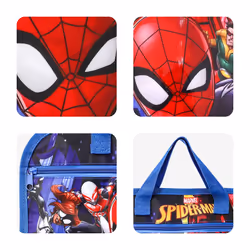 Spiderman Kids Childrens Zipped School Book Bag Primary Reading Bag
