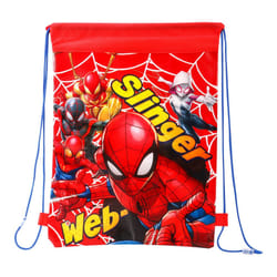 Spiderman Kids Drawstring Sports Gym Bag Lightweight Multicolour