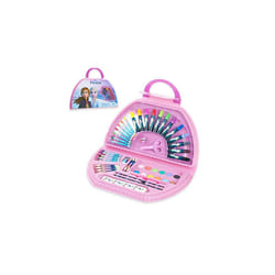Disney Kids Art Set Princess Colouring Sets for Children 50pcs Art Supplies (Pink Frozen)