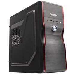 SPACER SPC-MERCURY computer case Midi Tower Black 230 W