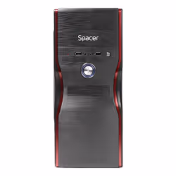 SPACER SPC-MERCURY computer case Midi Tower Black 230 W
