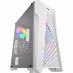 Aqirys CANOPUS, Midi Tower, PC, White, ATX, micro ATX, Mini-ITX, Acrylonitrile butadiene styrene (ABS), Steel, Tempered glass ...