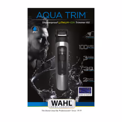 Wahl Aqua Trim AC/Battery 38 2 cm Wet & Dry Silver