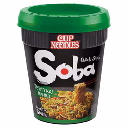 Nissin Soba Teriyaki Instant Wok Style Noodles Pot 90g ( pack of 8 )