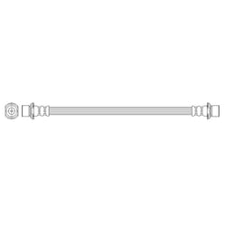 K&K FT0114 Brake Hose 230 CITROËN: C1 I, TOYOTA: Aygo, PEUGEOT: 107 Hatchback