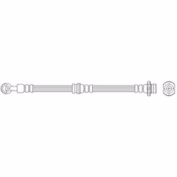 Brake Hose; K&K; 448 M10x1; for DAEWOO; 5155070B30