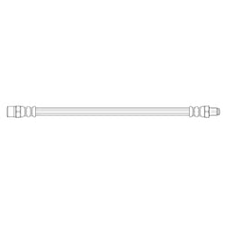 K&K FT4747 Brake Hose 257 M10x1 MERCEDES-BENZ: Pagode Convertible, S-Class Saloon, AUDI: 80 B2, VOLVO: 340-360 Hatchback