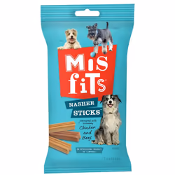 Misfits Nasher Sticks Medium Dog Treats With Chicken & Beef 10x175g