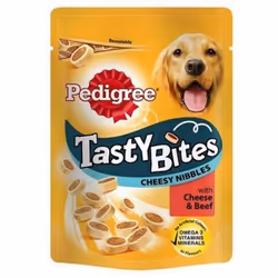Pedigree Tasty Bites Cheesy Nibbles Dog Treats (Pack Of 8)